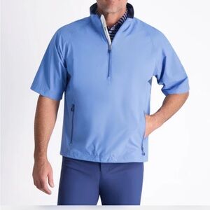 Zero restriction power torque 1/4 zip size medium blue waterproof navy blue